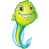 Graphic image of a tadpole